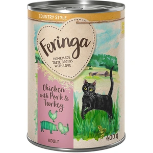 Feringa Country Style 6 x 400 g pour chat - poulet, dinde, porc pas cher