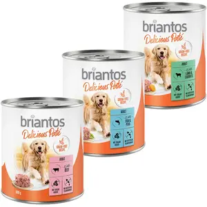 Briantos Delicious Paté 6 x 800 g pour chien - lot mixte : poisson, ag...Vendu parzooplus