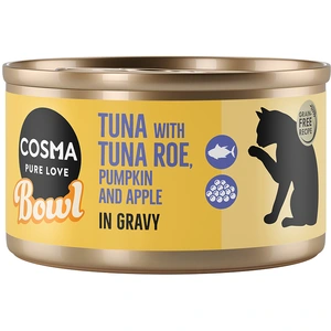 6x80g thon, oeufs de thon Cosma Bowl nourriture humide pour chat pas cher