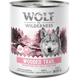 Wolf of Wilderness Adult Expedition 6 x 800 g pour chien - Wooded Tr... pas cher