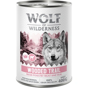 Wolf of Wilderness Adult Expedition 6 x 400 g pour chien - Wooded Tr... pas cher