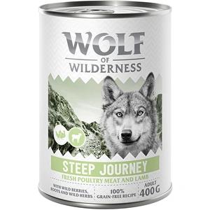 Wolf of Wilderness Adult Expedition 6 x 400 g pour chien - Steep Jou... pas cher