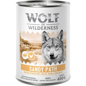 Wolf of Wilderness Adult  Expedition  6 x 400 g pour chien - Sandy Pat...