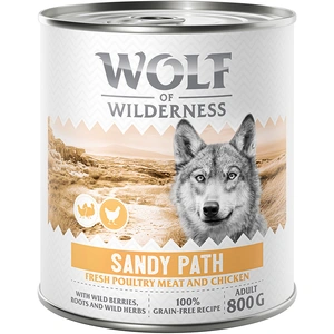 Wolf of Wilderness Adult Expedition 6 x 800 g pour chien - Sandy Pat... pas cher