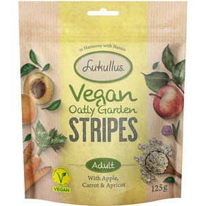 Lukullus Vegan Garden Strips pommes, carottes, abricots pour chien - 125 gVendu parzooplus