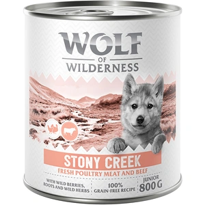 Wolf of Wilderness Junior Expedition 6 x 800 g pour chien - Stony Cr... pas cher