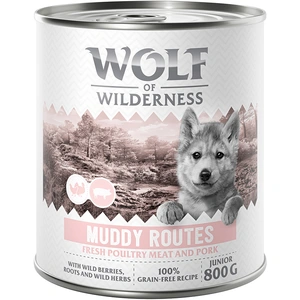 Wolf of Wilderness Junior Expedition 6 x 800 g pour chien - Muddy Ro... pas cher