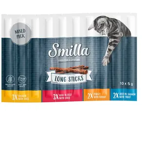 10x5g lot mixte 1 Long Sticks Smilla friandises pour chatVendu parzooplus