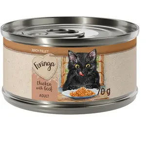 Feringa Filets juteux 12 x 70 g pour chat poulet, boeuf (12 x 70 g) pas cher