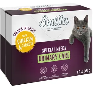 Smilla Urinary Care Bouchées en sauce aux légumes pour chat - poulet, ... pas cher