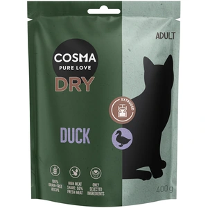 400g canard Cosma roquettes extrudées pour chat : -20 % ! pas cher