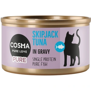 6x80g thon skipjack Cosma Pure nourriture humide pour chat pas cher