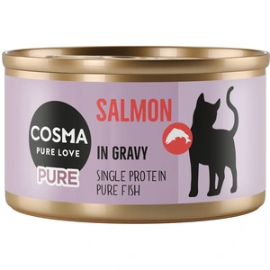 6x80g saumon Cosma Pure nourriture humide pour chat pas cher