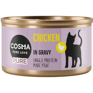 6x80g poulet Cosma Pure nourriture humide pour chat pas cher