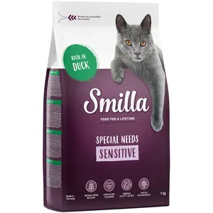 Smilla Adult Sensitive sans céréales canard pour chat - 10 kg pas cher