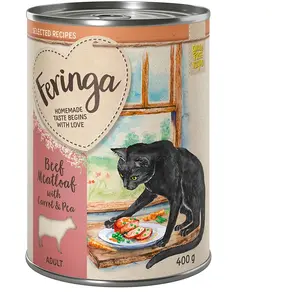Feringa Recettes sélectionnées 6 x 400 g pour chat - pain de viande, c...
