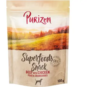 100g Purizon Superfoods Boeuf avec poulet, petits pois & Cranberries S...Vendu parzooplus