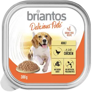 Briantos Delicious Paté 9 x 300 g pour chien   dinde pas cher