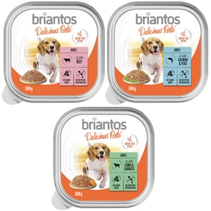 Briantos Delicious Paté 9 x 300 g pour chien lot mixte : poisson, ag... pas cher