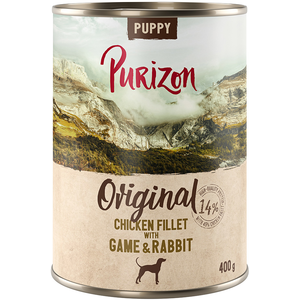 6x 400g Purizon Puppy filet de poulet avec gibier & lapin nourriture p... pas cher