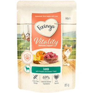 12 x Feringa Vitality Immune Support à l agneau 85 g, nourriture humid... pas cher