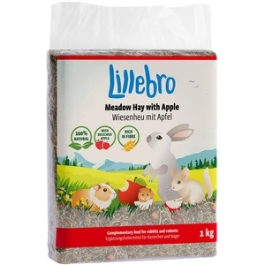 Foin de prairie Lillebro avec pomme, pissenlit ou carotte - Foin de pr... pas cher