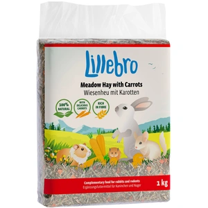 Foin de prairie Lillebro avec pomme, pissenlit ou carotte - Foin de pr... pas cher