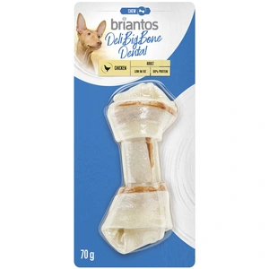 Briantos Deli Bones Dental Os noué pour chien - 1 x 14 cm (70 g)
