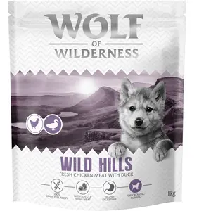Wolf of Wilderness Junior "Wild Hills" canard - sans céréales - 1 kg: ...Vendu parzooplus