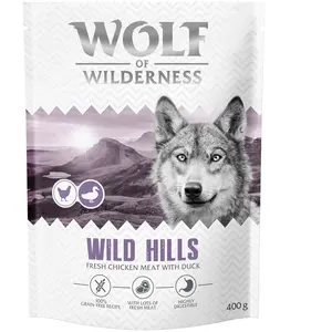 400g Wolf of Wilderness Adult Wild Hills canard, sans céréales croquet...Vendu parzooplus