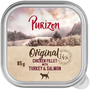 Purizon Original 6 x 85 g pour chat - filet de poulet, dinde, saumon pas cher