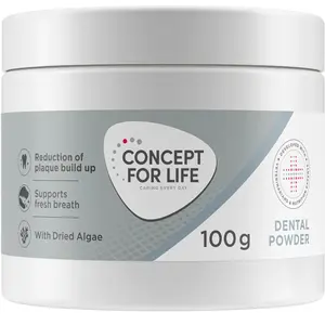 100g de supplément de poudre dentaire - Concept for Life Complément alimentaire pour chiens pas cher
