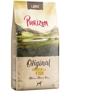 2x12kg Purizon Large Adult poulet, poisson sans céréales - Croquettes ... pas cher
