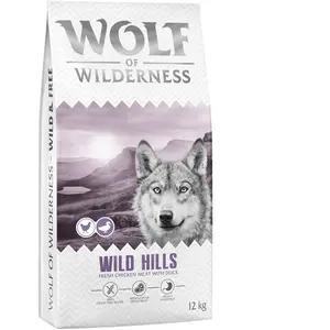 Wolf of Wilderness Adult Wild Hills, canard - sans céréales - 12 kg: n...
