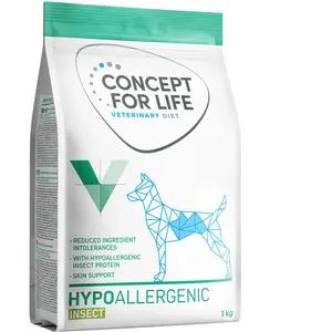 1kg Concept for Life Veterinary Diet Hypoallergenic Insect Croquettes ...Vendu parzooplus