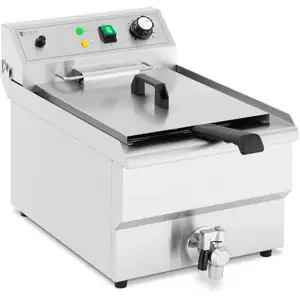 Royal Catering - Friteuse Électrique Professionnelle Inox Avec Zone Froide Robinet 230V 13L 3000WVendu parcarrefour