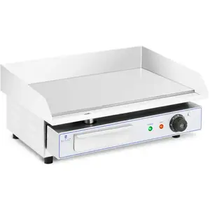 Comparateur de prix : Plancha Électrique Professionnelle Plaque De Cuisson Lisse Acier 55x40...