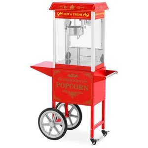 Machine à pop-corn - ROYAL CATERING - Design rétro - 1600 W - Rouge - 6 kg/h pas cher