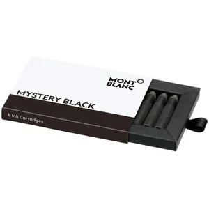 Montblanc INK CART MYSTERY BLACK 1 PACK = 8 CART PF Marque