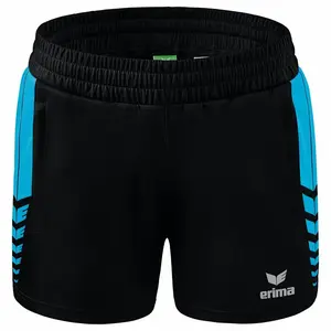 Erima Six Wings Kurze Shorts, Noir/Curaçao, 44 Femme pas cher