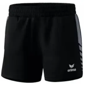 Erima Six Wings Kurze Shorts, Noir/Slate Grey, 38 Femme pas cher