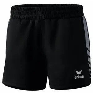 Erima Six Wings Kurze Shorts, Noir/Slate Grey, 42 Femme pas cher