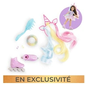 Ensemble Accessoires Coiffure Arc-en-ciel pour poupée Girls - COROLLE