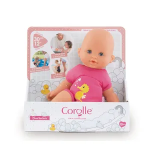 Corolle - Bébé Bain Plouf Fuchsia - Poupon pour jeux d'eau - 30cm pas cher