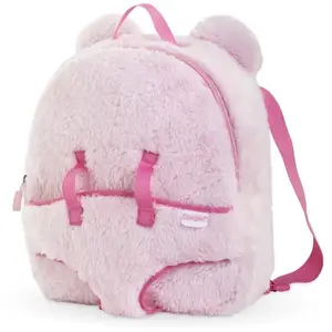 Comparateur de prix : Corolle Sac à Dos Porte-Poupon Peluche Rose pour poupon 30 cm