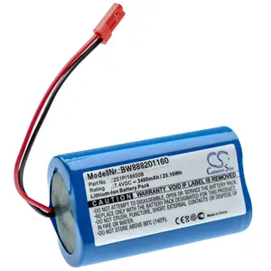 vhbw Bloc de Batteries Compatible avec Arizer Solo, Solo 2 Vaporisateur (3400mAh, 7,4V, Li-ION) pas cher