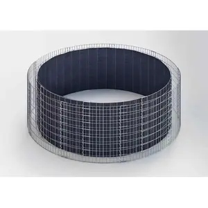 Plate-bande surélevée ronde, diamètre 352 cm, hauteur 50 cm, L 5 x 5 cm pas cher