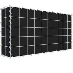 Gabiona - Gabiondeco - Mur Gabion végétal avec non-tissé 100 cm x 50 c... pas cher
