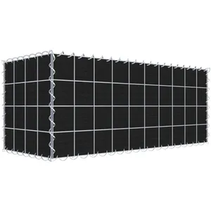 Gabion vert avec non-tissé 100 cm x 40 cm x 40 cm (L x H x P), maille 10 cm x 10 cm, spirale pas cher