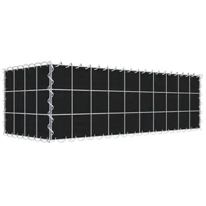 Gabiona Gabion vert avec non-tissé 100 cm x 30 cm x 40 cm (L x H x P), maille 10 cm x 10 cm, spirale